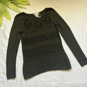 Nwt Ricki’s Open Stitch Knit Sweater